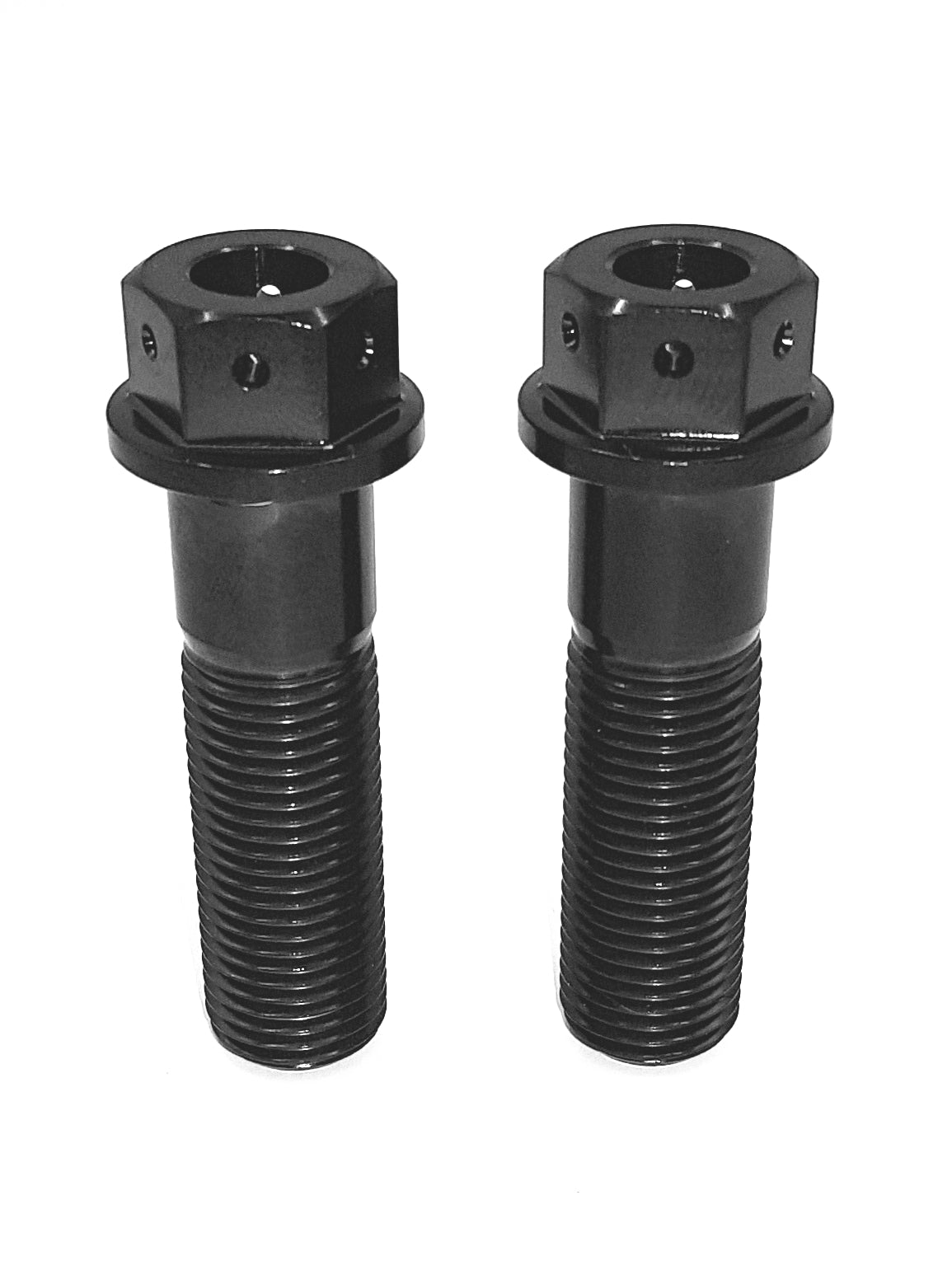 Right Front Steering Arm Bolt Kit With Holes Drilled BLACK