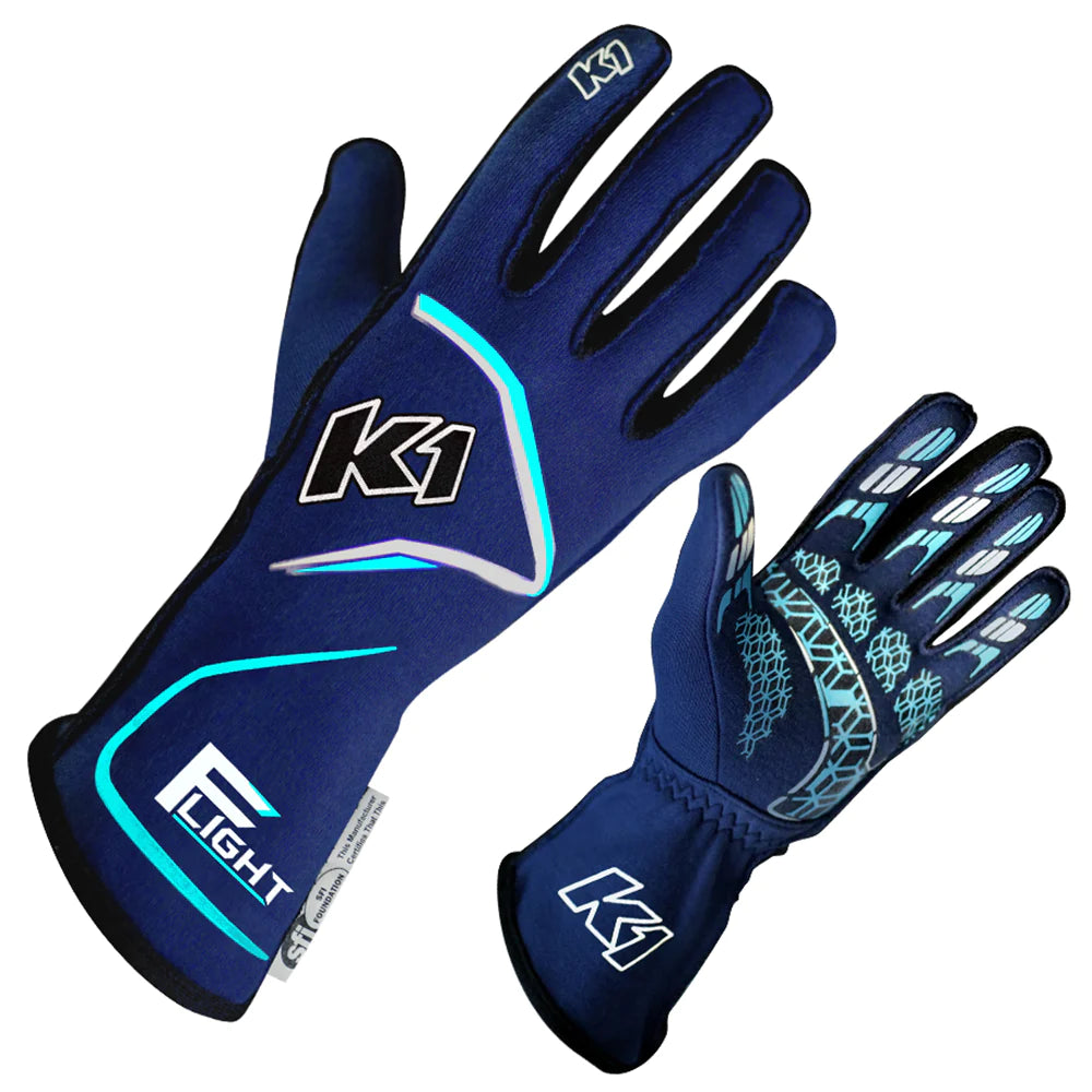 Flight Nomex FLO Blue Race Gloves