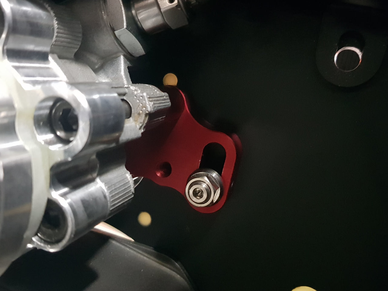 Adjustable Power Steering Pump Mount With 1/2" Socket Ti Nut Kit