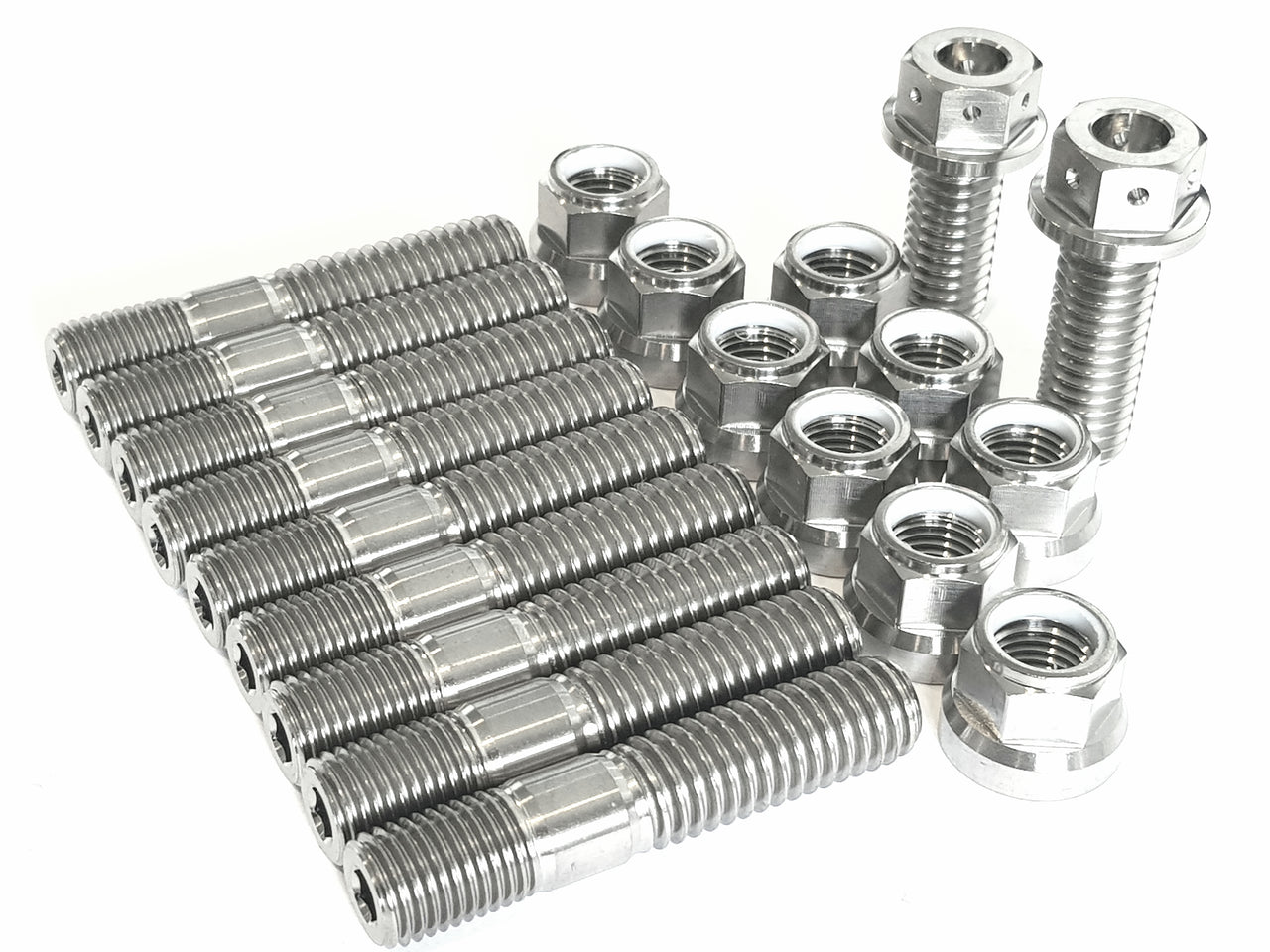 Winters Pro Eliminator Rear End Titanium Side Hat Stud Kit With 9/16 Hex Nuts